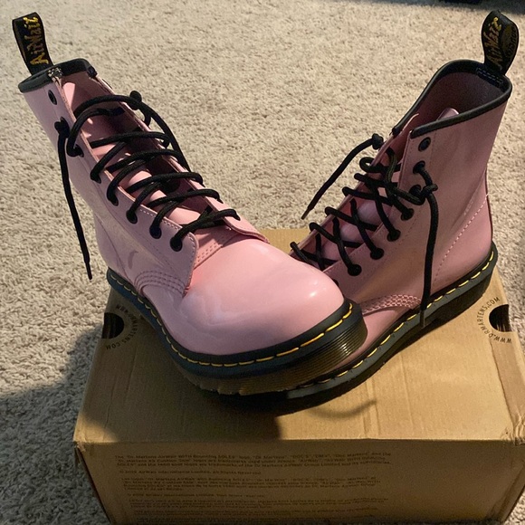 Dr. Martens Shoes - Dr Martens Pink Patent 1460 US 8 UK 6